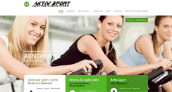 Desktop Screenshot of fitnessstudio-aktiv.de